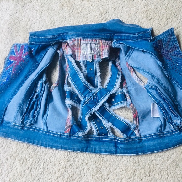America Flag Jean Jacket - Picture 2 of 3